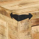 vidaXL pad fiókkal tárolóval Barna 110 x 35 x 50 cm Durva mangó