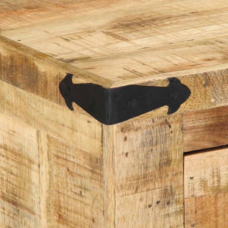 vidaXL pad Barna 110 x 35 x 50 cm Tömör Mangófát