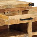 vidaXL pad Barna 110 x 35 x 50 cm Tömör Mangófát