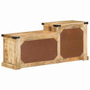 vidaXL pad fiókkal tárolóval Barna 110 x 35 x 50 cm Durva mangó