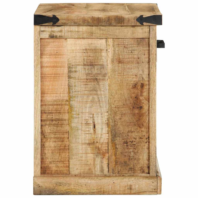 vidaXL pad Barna 110 x 35 x 50 cm Tömör Mangófát