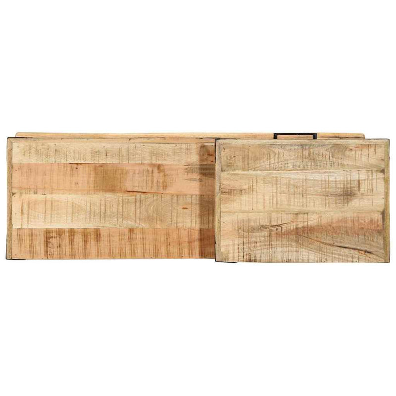vidaXL pad Barna 110 x 35 x 50 cm Tömör Mangófát