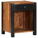 vidaXL Éjjeliszekrény fiókkal 2 pcs Barna 40 x 35 x 50 cm tömör akácfa