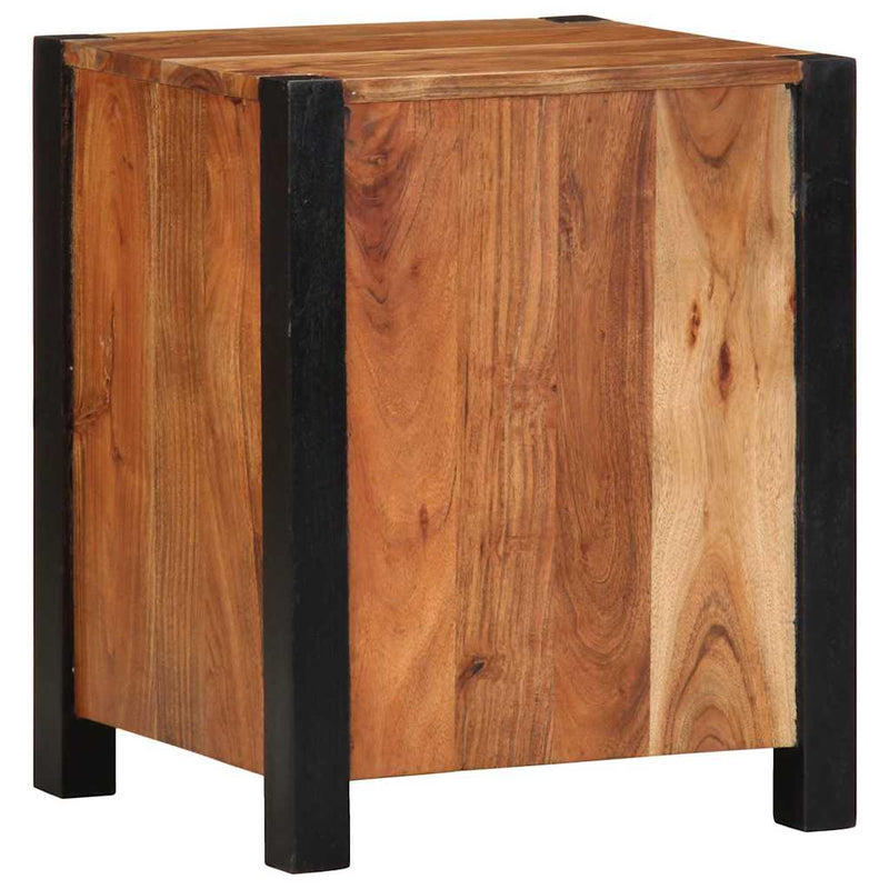 vidaXL Éjjeliszekrény fiókkal 2 pcs Barna 40 x 35 x 50 cm tömör akácfa