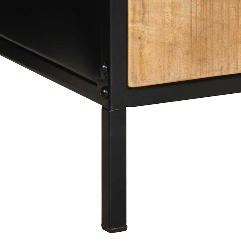 vidaXL Éjjeliszekrény fiókkal 2 pcs Barna és fekete 40 x 35 x 50 cm