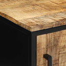 vidaXL Éjjeliszekrény Barna és fekete 30 x 30 x 40 cm Tömör mangófa