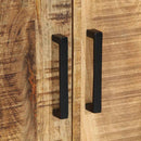 vidaXL Éjjeliszekrény Barna és fekete 50 x 30 x 45 cm tömör mangófa