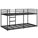vidaXL fekete acél emeletes ágy matrac nélkül 75 x 190 cm