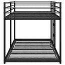 vidaXL fekete acél emeletes ágy matrac nélkül 100 x 190 cm