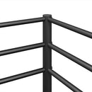 vidaXL fekete acél emeletes ágy matrac nélkül 100 x 190 cm