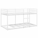 vidaXL fehér acél emeletes ágy matrac nélkül 90 x 190 cm