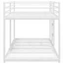 vidaXL fehér acél emeletes ágy matrac nélkül 90 x 200 cm