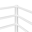 vidaXL fehér acél emeletes ágy matrac nélkül 100 x 190 cm