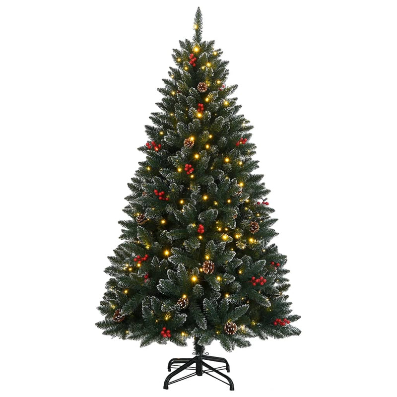 vidaXL műkarácsonyfa 150 LED-del 120 cm