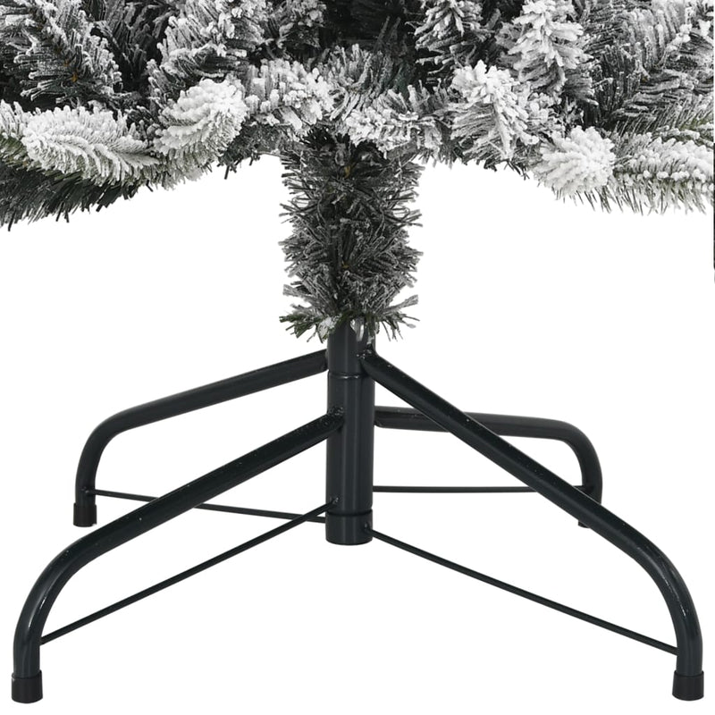 vidaXL műkarácsonyfa 150 LED-del és hóval 150 cm