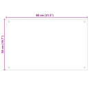 vidaXL 2 db átlátszó edzett üveg konyhai fröccsenésgátló 80 x 50 cm