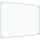 vidaXL 2 db átlátszó edzett üveg konyhai fröccsenésgátló 80 x 60 cm