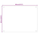 vidaXL 2 db átlátszó edzett üveg konyhai fröccsenésgátló 80 x 60 cm