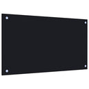 vidaXL 2 db fekete edzett üveg konyhai falburkoló 70 x 40 cm