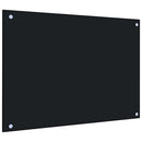 vidaXL 2 db fekete edzett üveg konyhai falburkoló 70 x 50 cm