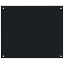 vidaXL 2 db fekete edzett üveg konyhai falburkoló 70 x 60 cm