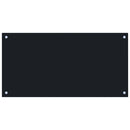 vidaXL 2 db fekete edzett üveg konyhai falburkoló 80 x 40 cm