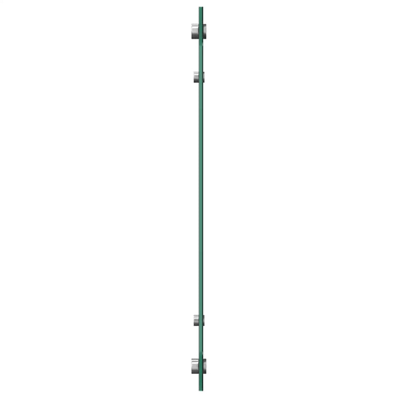 vidaXL 2 db fekete edzett üveg konyhai falburkoló 80 x 40 cm