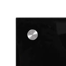 vidaXL 2 db fekete edzett üveg konyhai falburkoló 80 x 50 cm