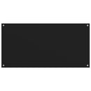 vidaXL 2 db fekete edzett üveg konyhai falburkoló 80 x 60 cm