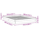 vidaXL ágykeret matrac nélkül 150x200 cm tömör fa tölgyfa