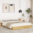 vidaXL ágykeret matrac nélkül 150x200 cm tömör fa tölgyfa
