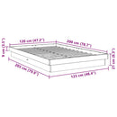 vidaXL ágykeret matrac nélkül 120x200 cm tömör fa tölgyfa