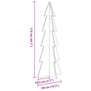 vidaXL tömör fenyőfa karácsonyfa-dekoráció 112 cm