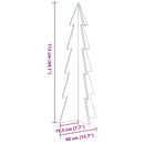vidaXL fehér tömör fenyőfa karácsonyfa-dekoráció 112 cm
