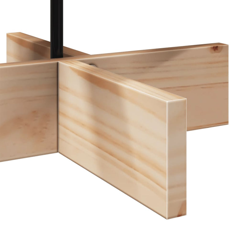 vidaXL tömör fenyőfa karácsonyfa-dekoráció 80 cm