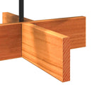 vidaXL viaszbarna tömör fenyőfa karácsonyfa-dekoráció 80 cm