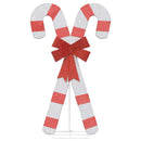 vidaXL meleg fehér karácsonyi dekoráció Candy Cane 50 LED