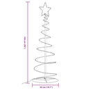 vidaXL meleg fehér LED karácsonyfa 100 LED 150 cm