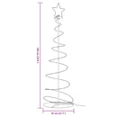 vidaXL meleg fehér LED karácsonyfa 120 LED 180 cm