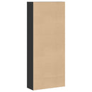 vidaXL fekete szerelt fa könyvszekrény 80 x 30 x 189 cm