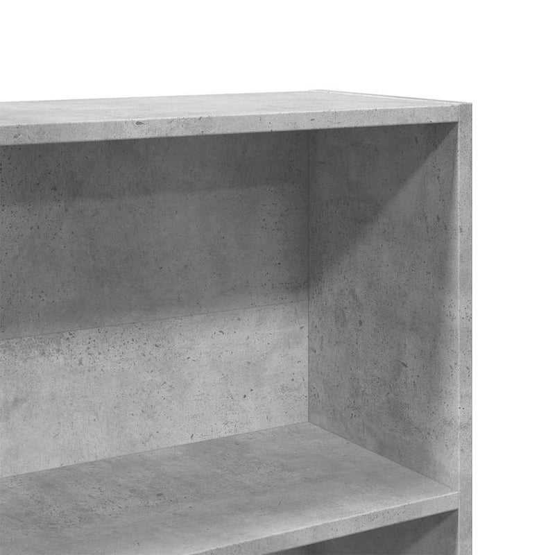 vidaXL betonszürke szerelt fa könyvszekrény 80 x 30 x 189 cm