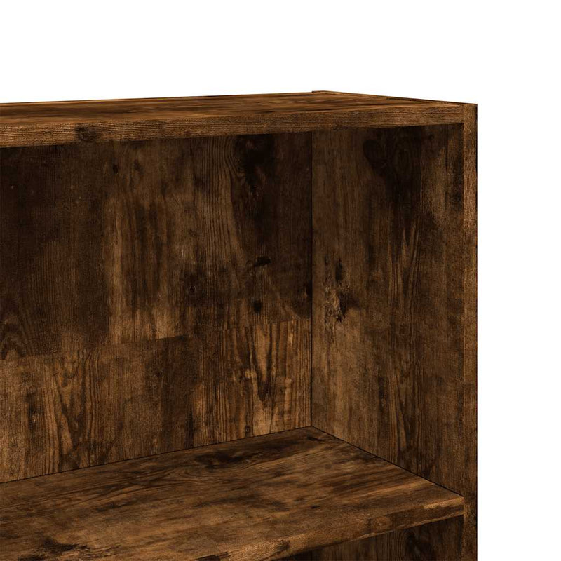 vidaXL füstös tölgy színű szerelt fa könyvszekrény 80 x 30 x 189 cm