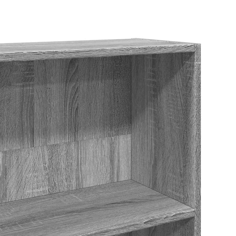 vidaXL szürke sonoma szerelt fa könyvszekrény 80 x 30 x 189 cm