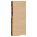 vidaXL antik fa színű szerelt fa könyvszekrény 80 x 30 x 189 cm