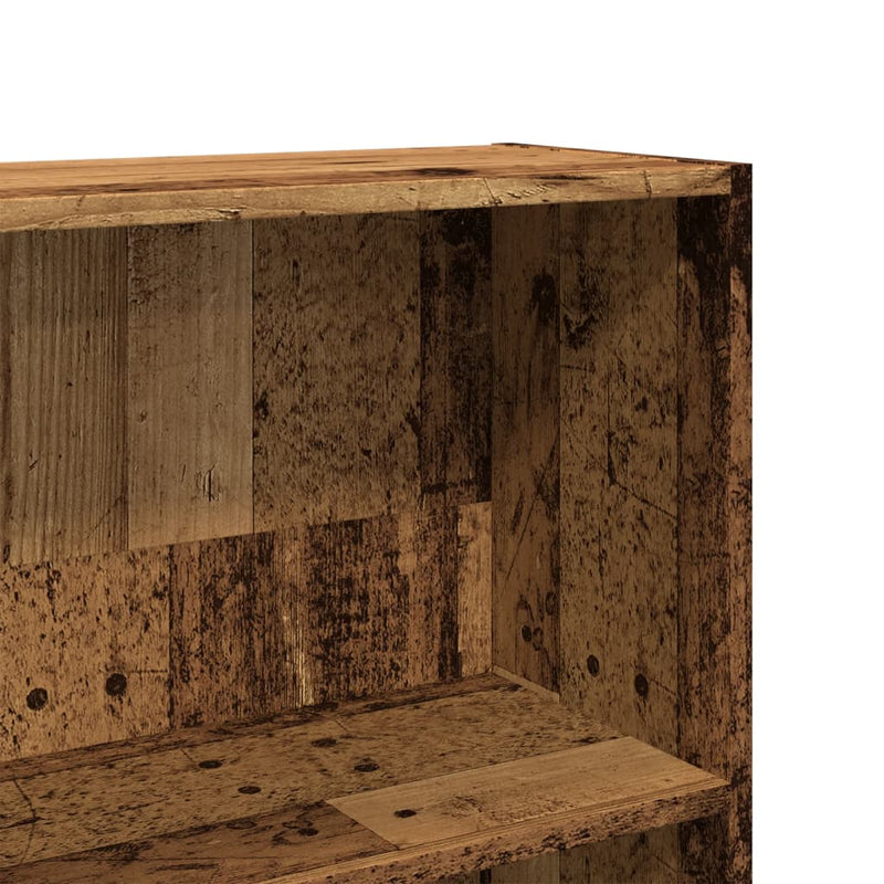 vidaXL antik fa színű szerelt fa könyvszekrény 80 x 30 x 189 cm