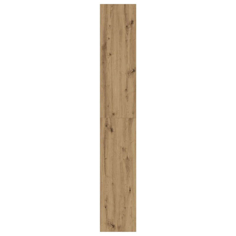 vidaXL kézműves tölgy színű szerelt fa könyvszekrény 80 x 30 x 189 cm