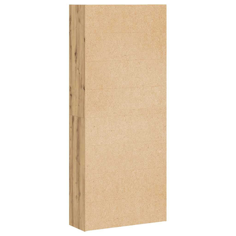 vidaXL kézműves tölgy színű szerelt fa könyvszekrény 80 x 30 x 189 cm