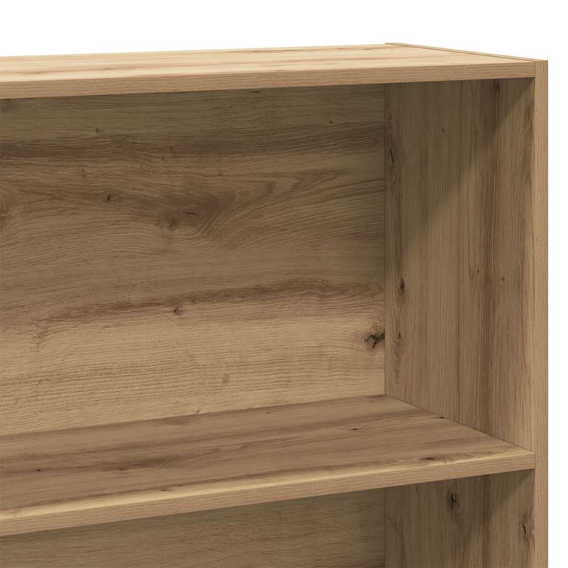 vidaXL kézműves tölgy színű szerelt fa könyvszekrény 80 x 30 x 189 cm