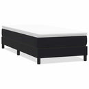 vidaXL fekete bársony rugós ágy matrac nélkül 80x210 cm