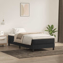 vidaXL fekete bársony rugós ágy matrac nélkül 80x210 cm